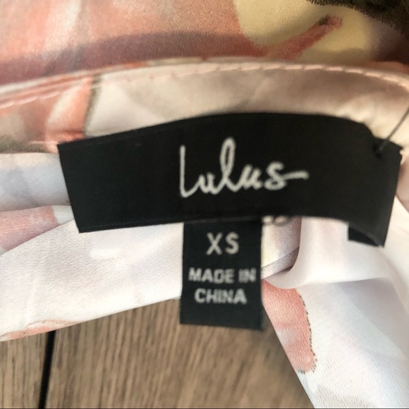 Lulus My Flirty Side Pink Floral Print Satin Lace-Up Mini Slip Dress - Picture 5 of 5